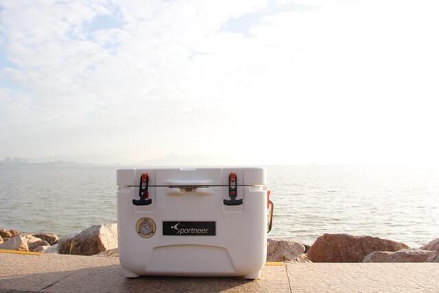 Camping cooler during car camping